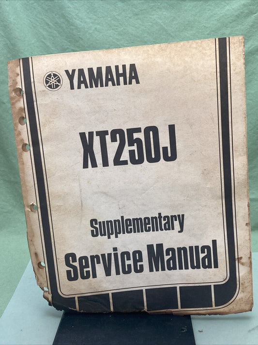 GENUINE YAMAHA LIT-11616-01-91 XT250J SUPPLEMENTARY SERVICE MANUAL