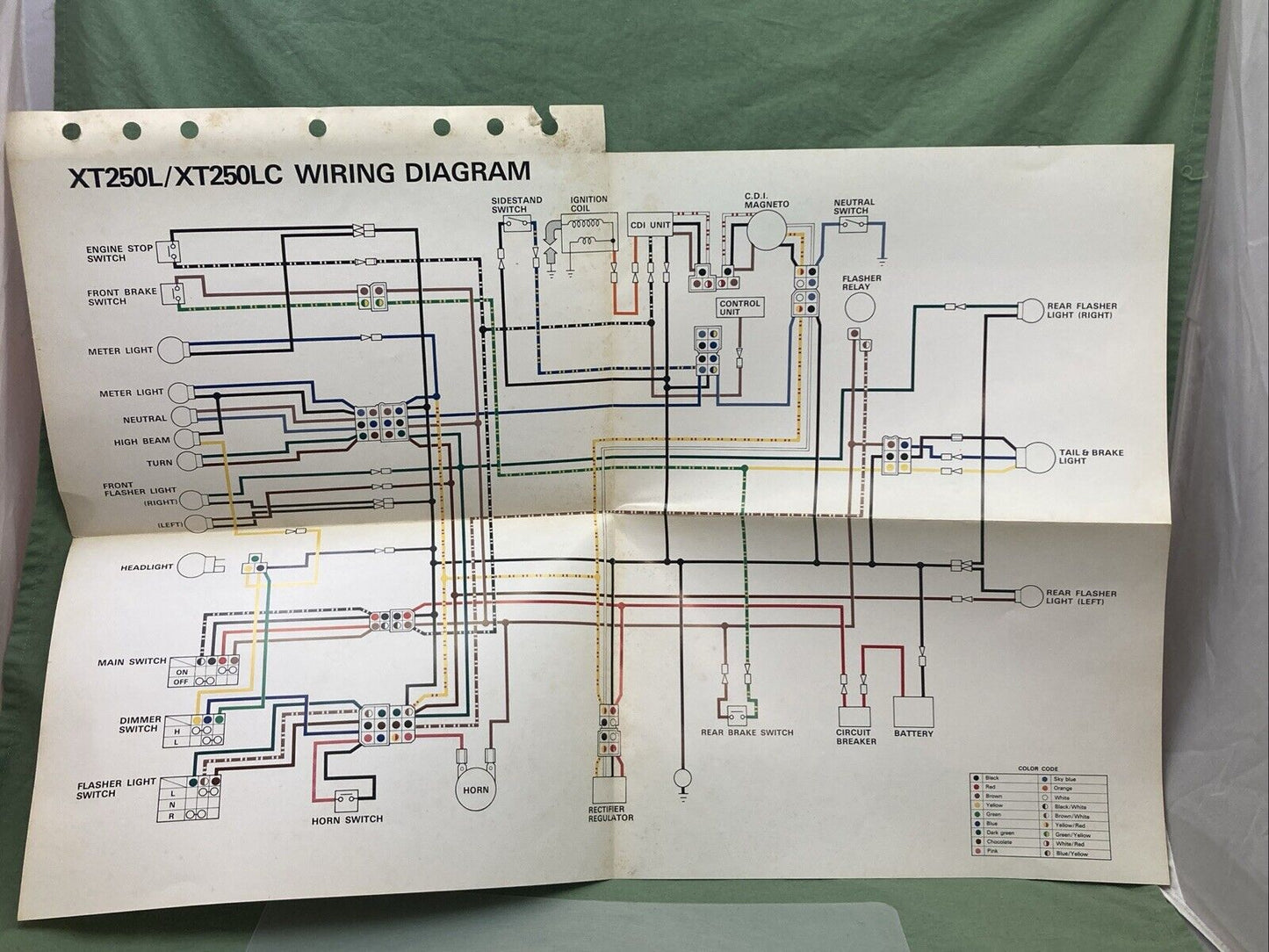 GENUINE YAMAHA LIT-11666-04-23 XT250L XT250LC SUP ASSY MANUAL 15E-28197-10 1983