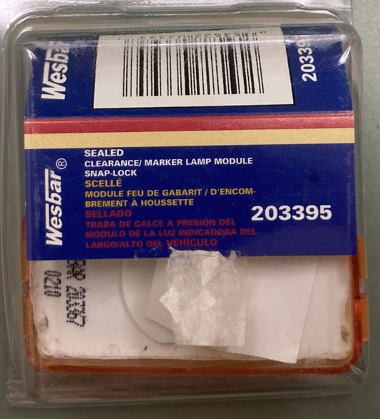 NEW GENUINE WESBAR 203395 WATERPROOF SIDE MARKER CLEARANCE LIGHT AMBER