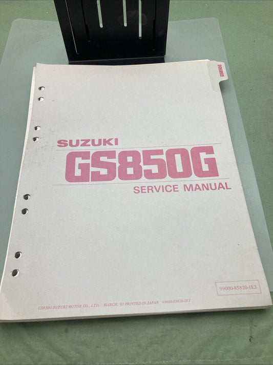 GENUINE SUZUKI 99000-85820-1E3 GS850G SERVICE MANUAL 1981