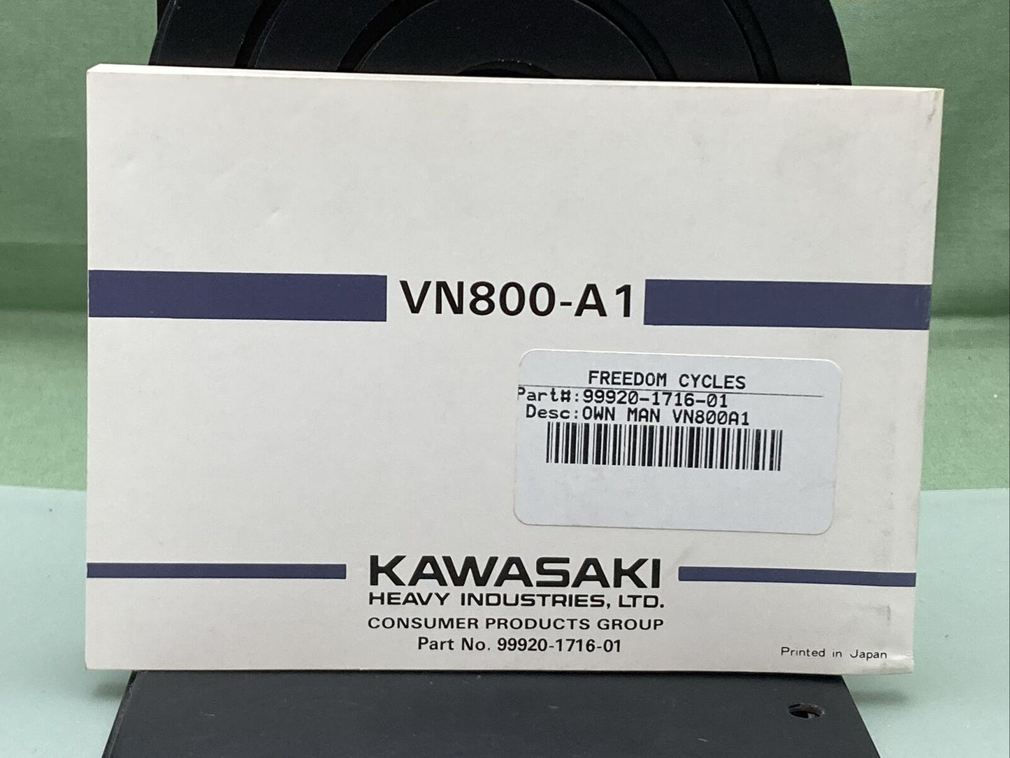 GENUINE KAWASAKI 99920-1716-01 VULCAN 800 OWNER'S MANUAL