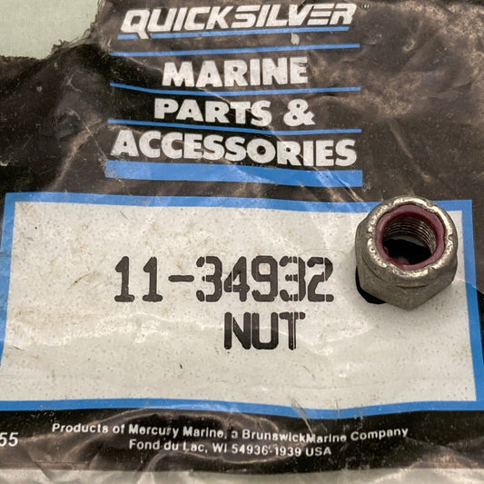 QTY 3 NEW GENUINE MERCURY QUICKSILVER 11-34932 NUT