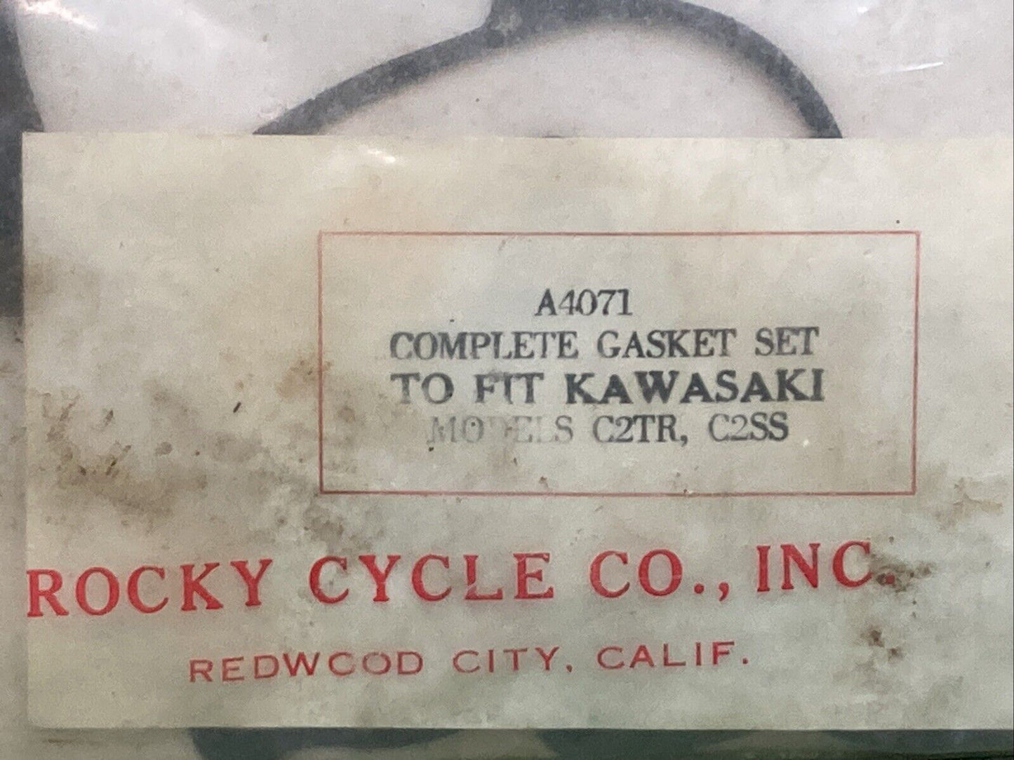 NEW GENUINE ROCKY A4071 GASKET KIT FITS KAWASAKI INCOMPLETE SEE PHOTOS