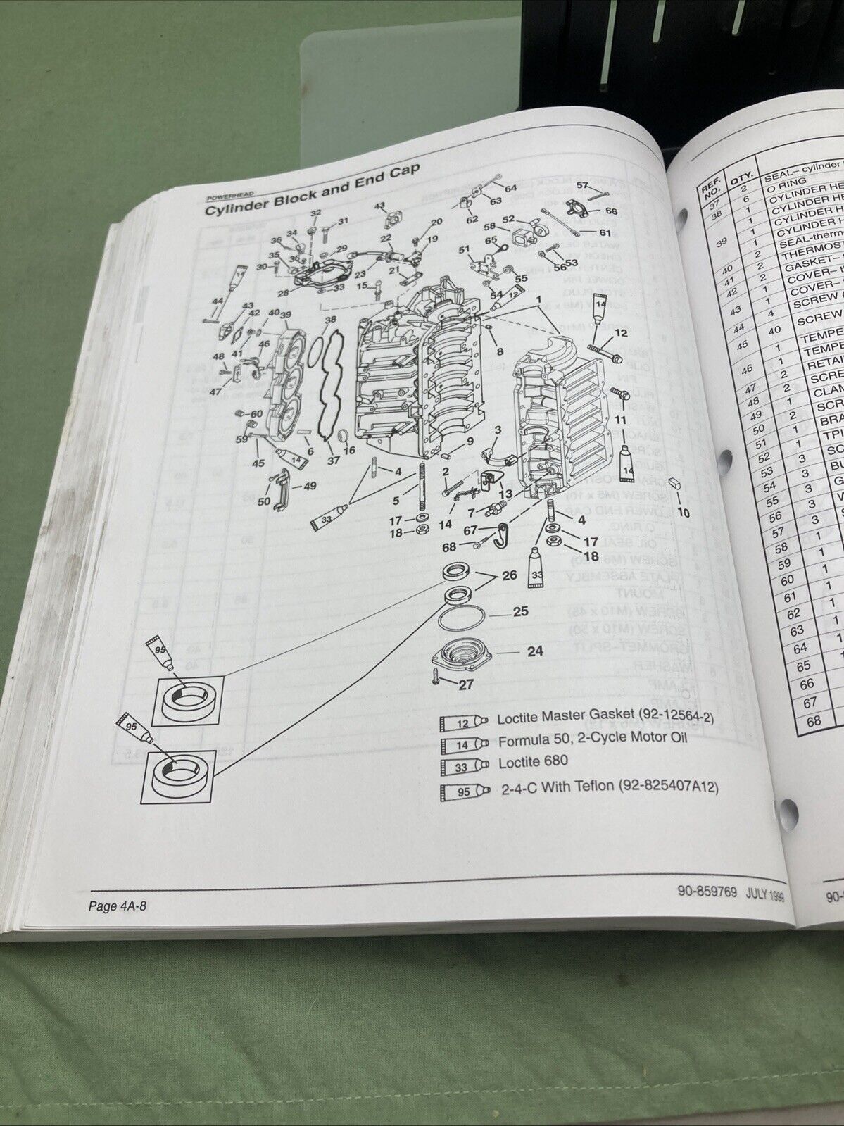 GENUINE MERCURY 90-859769 200, 250 OPTIMAX DIRECT FUEL INJECTION SERVICE MANUAL