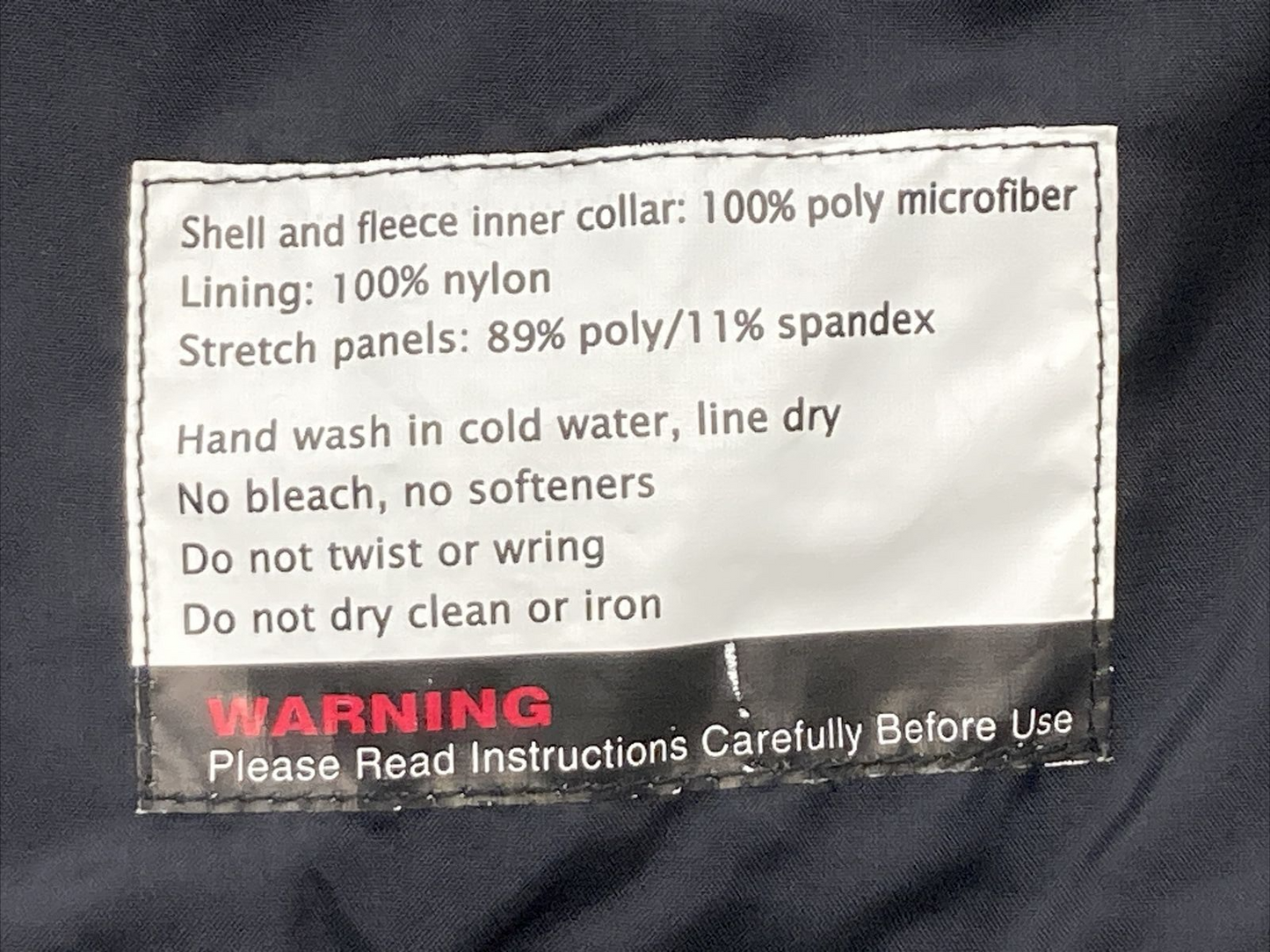 NEW WARMNSAFE HEATED JACKET LINER GENERATION 3 WOMENS SMALL BLACK