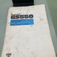 GENUINE SUZUKI GS550 EMISSION CONTROL SUPPLEMENT TO BASIC SERVICE MANUAL 1978