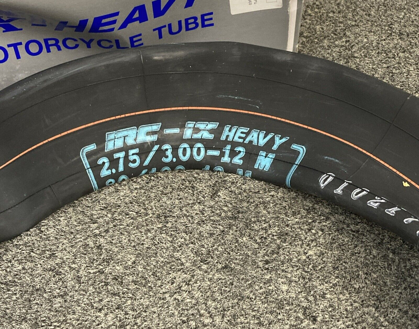 NEW IRC TIRE 035-0101 1X HEAVY DUTY MOTORCYCLE TUBE 80/100-12M HD