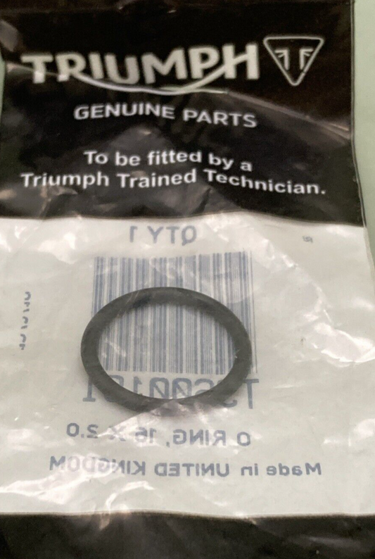 NEW GENUINE TRIUMPH T3600191 O Ring, 16 X 2.0