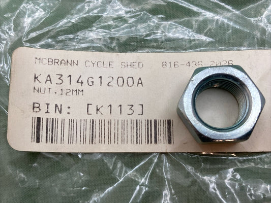 QTY 2 NEW REPLACES KAWASAKI 314G1200A NUT,12MM