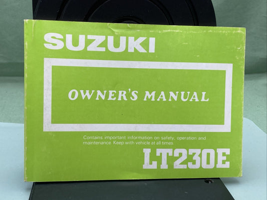 GENUINE SUZUKI 99011-35B20-03A LT230E OWNER'S MANUAL