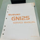 GENUINE SUZUKI 99500-31000-03E GN125 SERVICE MANUAL 1982