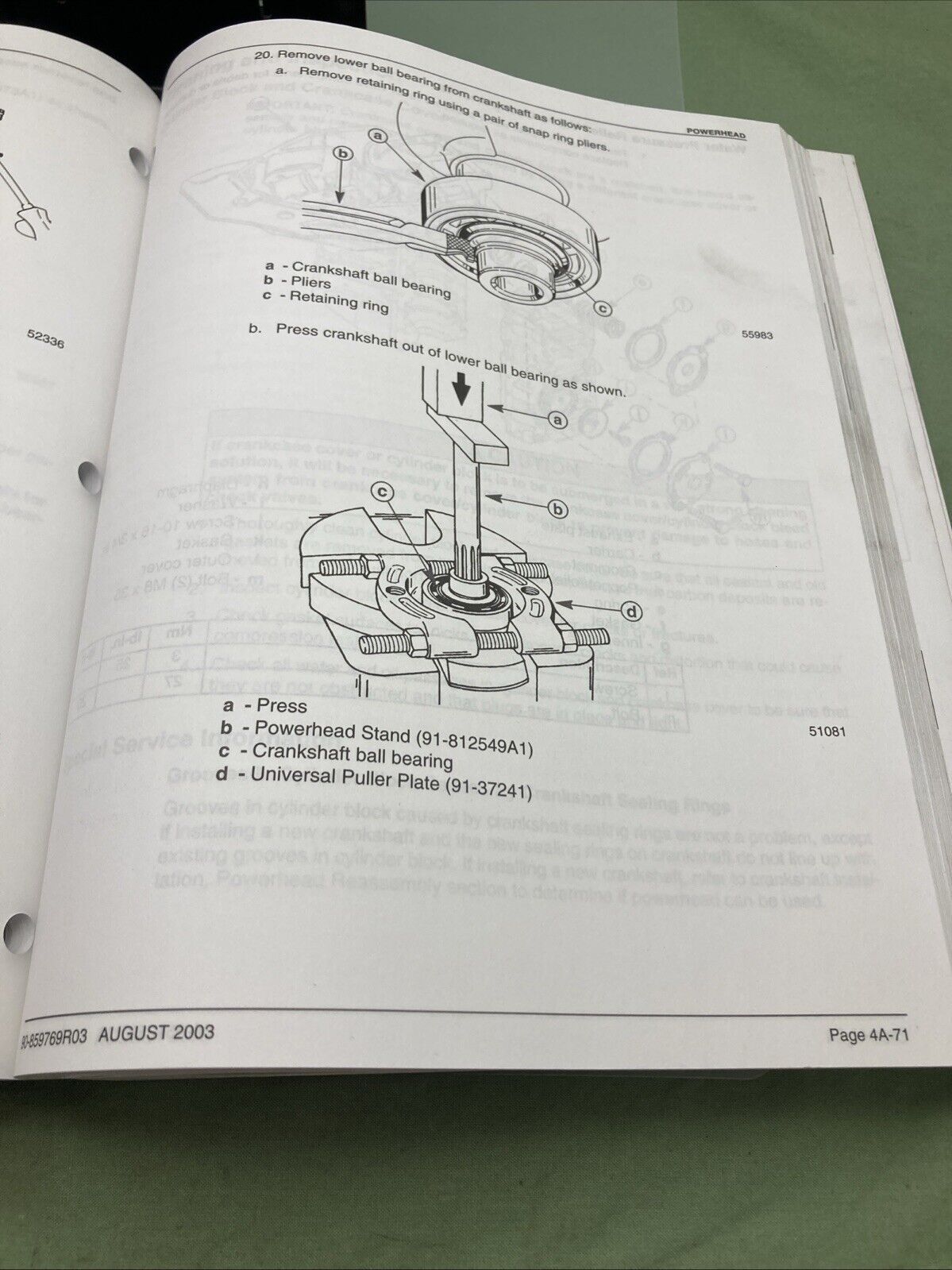 GENUINE MERCURY 90-859769R03 200/225 OPTIMAX SERVICE MANUAL 2003