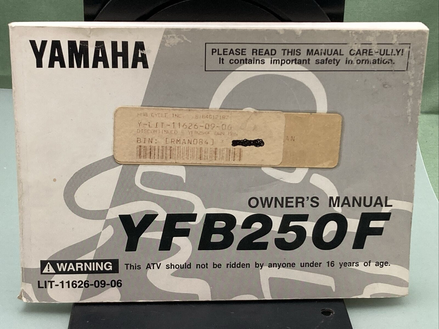 GENUINE YAMAHA LIT-11626-09-06 YBF250F OWNER'S MANUAL