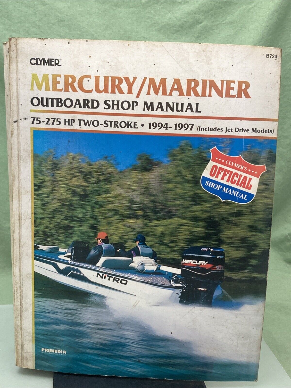 GENUINE CLYMER B724 MERCURY/MARINER OUTBOARD 75-275 HP TWO-STROKE 94-97 MANUAL