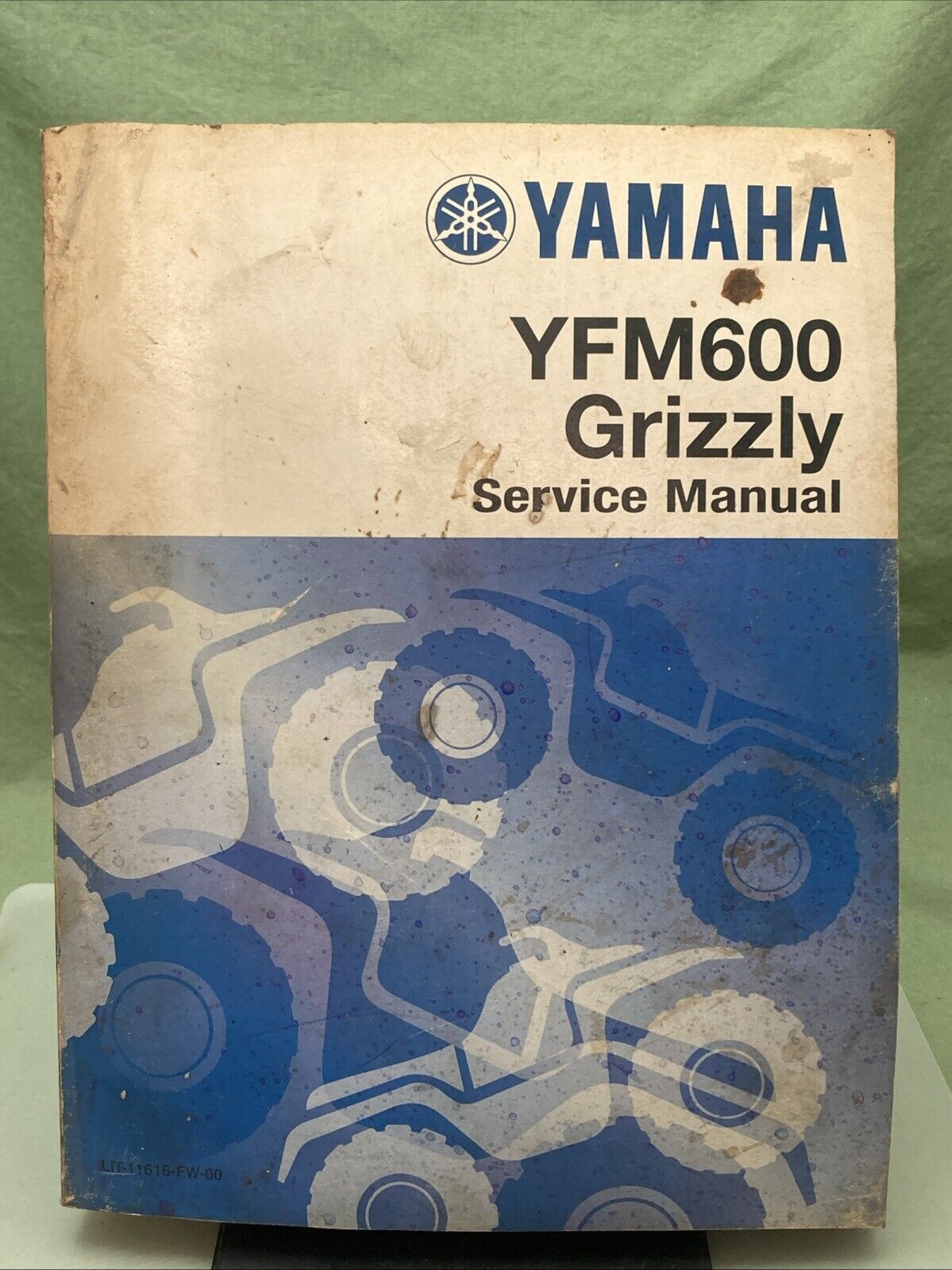 GENUINE YAMAHA LIT-11616-FW-00 YFM600 GRIZZLY SERVICE MANUAL 1998