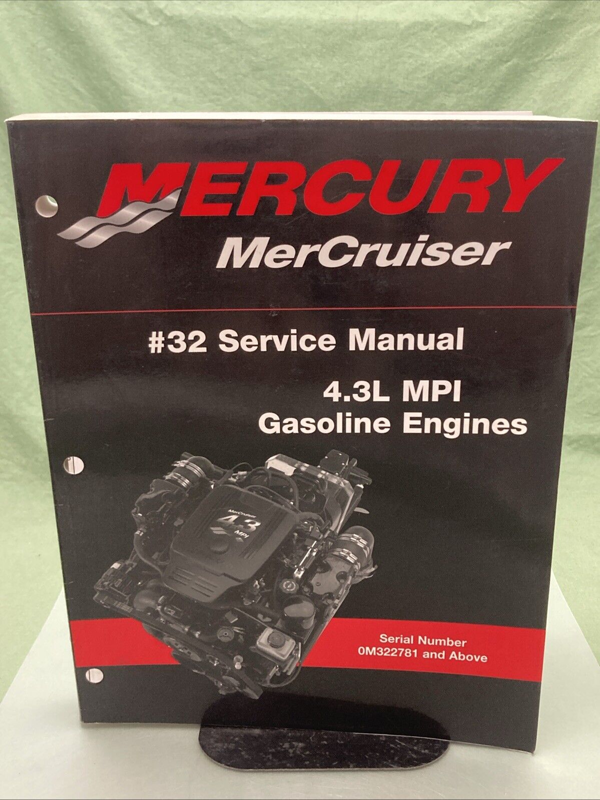 GENUINE MERCURY 90-864261 4.3L MPI GASOLINE ENGINES #32 SERVICE MANUAL 2001