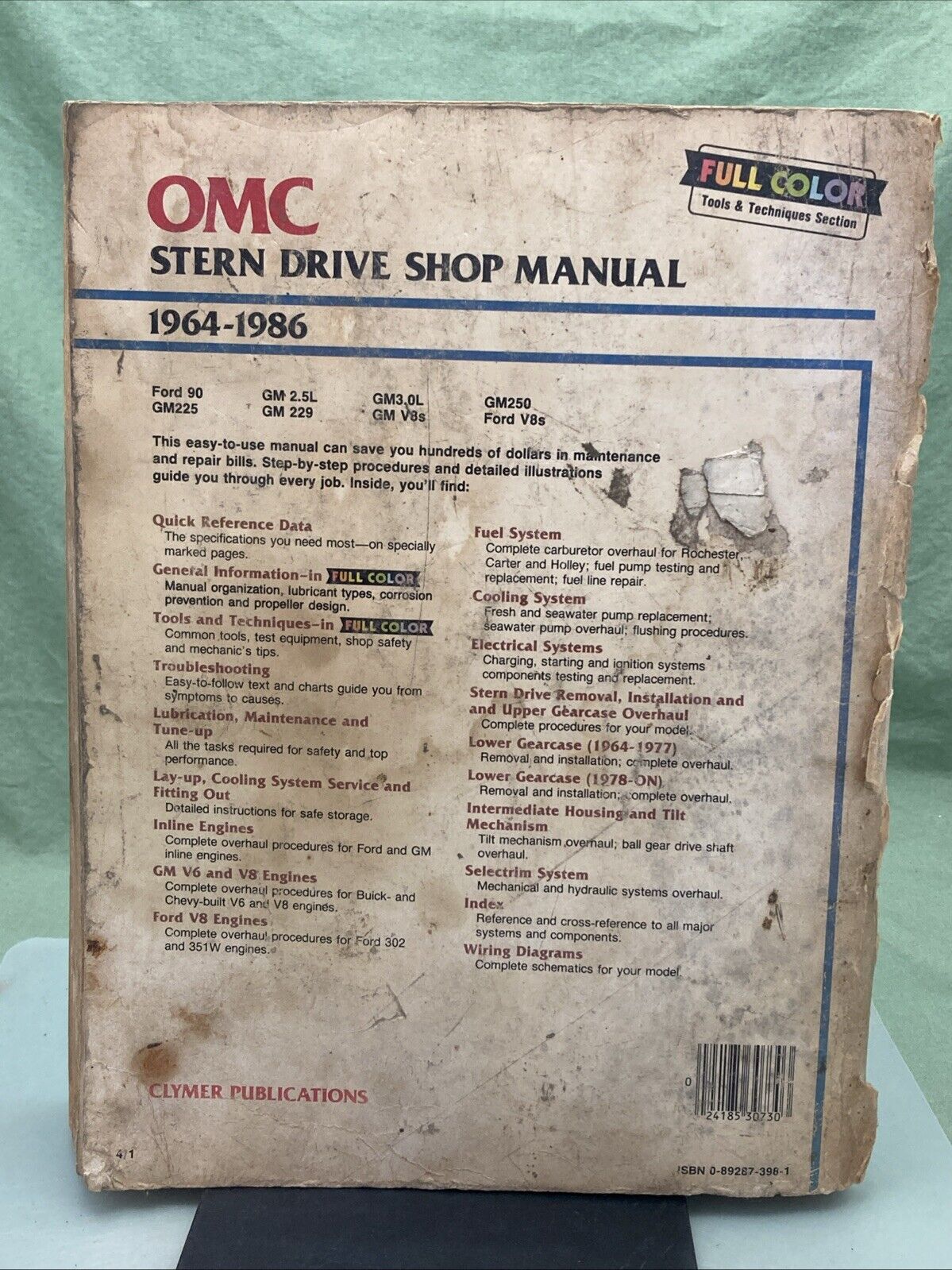 GENUINE CLYMER B730 OMC STERN DRIVE 1964-1986 SHOP MANUAL