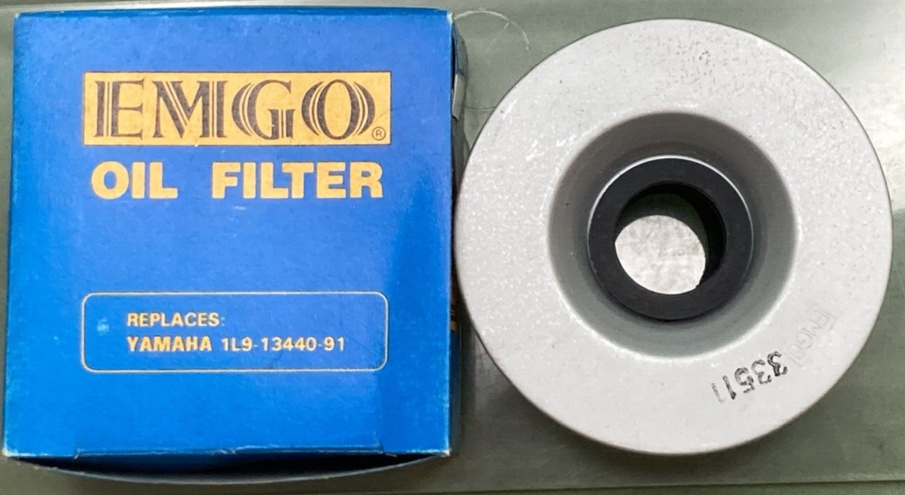 QTY 2 NEW GENUINE EMGO 10-28401 OIL FILTER FOR YAMAHA