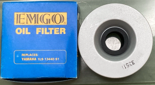 QTY 2 NEW GENUINE EMGO 10-28401 OIL FILTER FOR YAMAHA