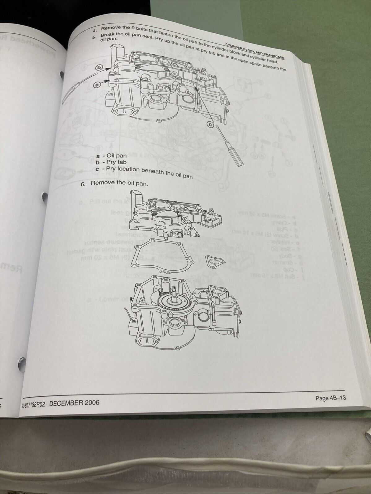 GENUINE MERCURY 90-857138R02 4/5/6 FOURSTROKE SERVICE MANUAL 2006