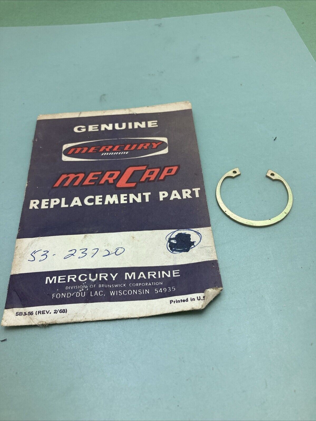 QTY 3 NEW GENUINE MERCURY 53-23720 RETAINING RING