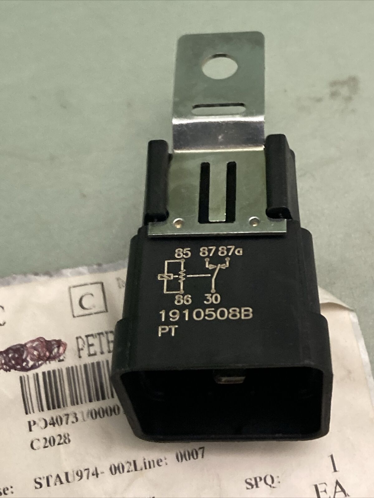 NEW GENUINE PACCAR 3-1904131-5 RELAY Mini 5 Pin W/ Resistor Suppression