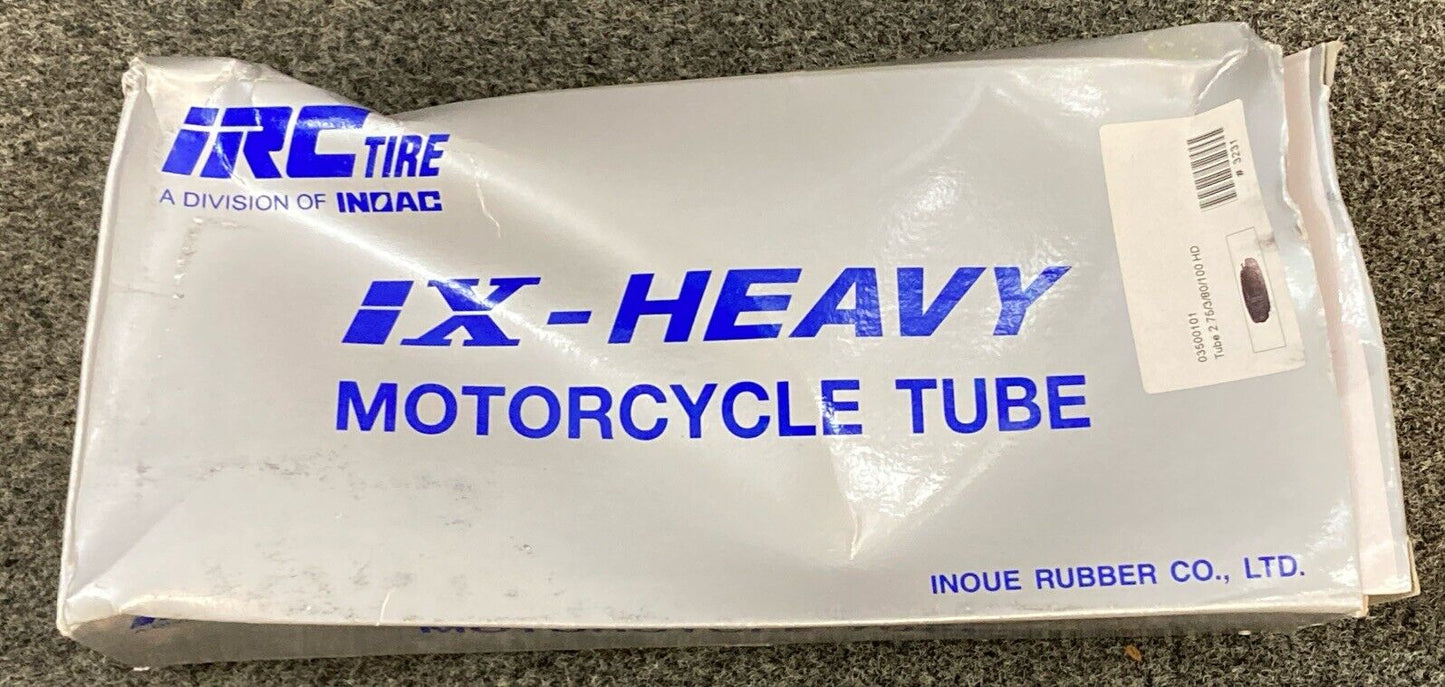 NEW IRC TIRE 035-0101 1X HEAVY DUTY MOTORCYCLE TUBE 80/100-12M HD