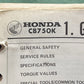 HONDA 6141000 CB750 K8 F3 SHOP MANUAL 1978