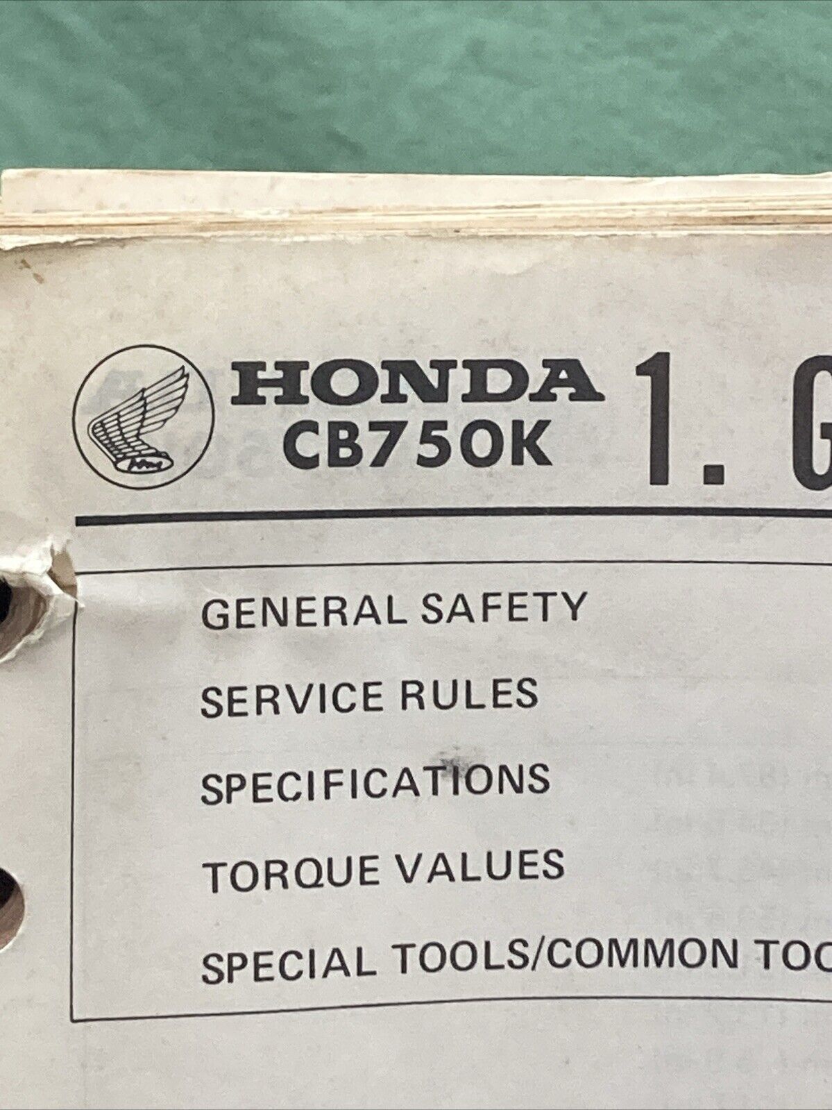 HONDA 6141000 CB750 K8 F3 SHOP MANUAL 1978