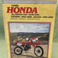 CLYMER HONDA M328 XL/XR250-350 XR200R XR250L SERVICE MANUAL 78-95 84-85 91-96