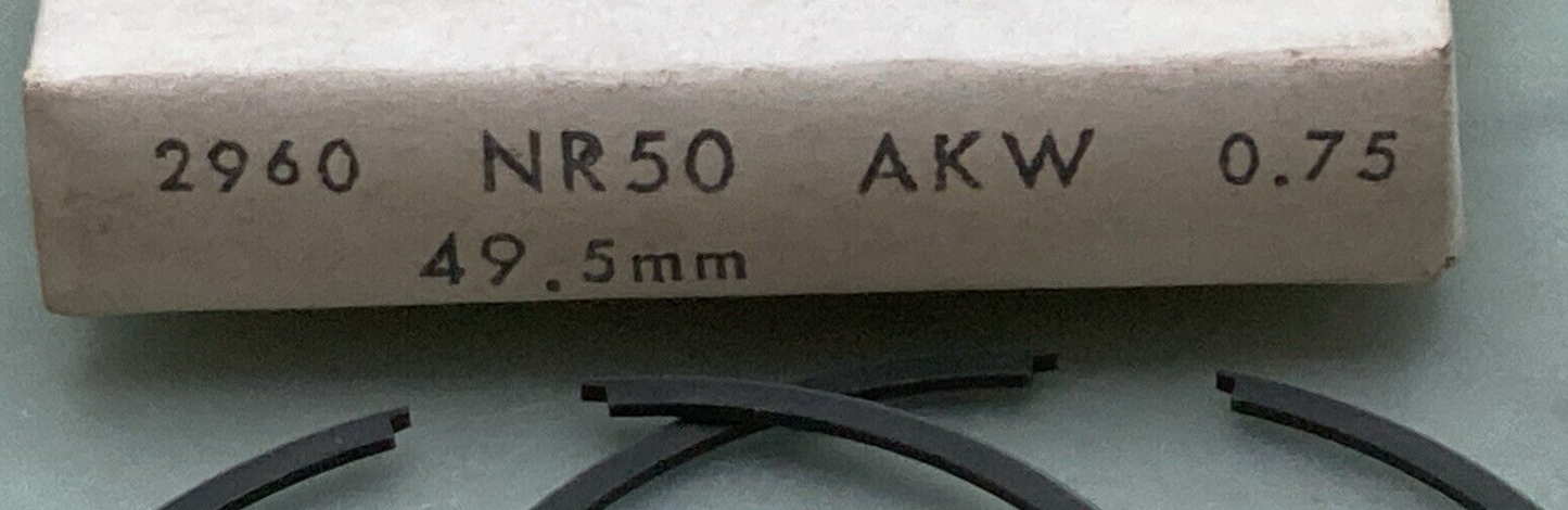 NEW REPLACES HONDA 06-6830 PISTON RING SET 0.75MM OS FITS '83 CR80