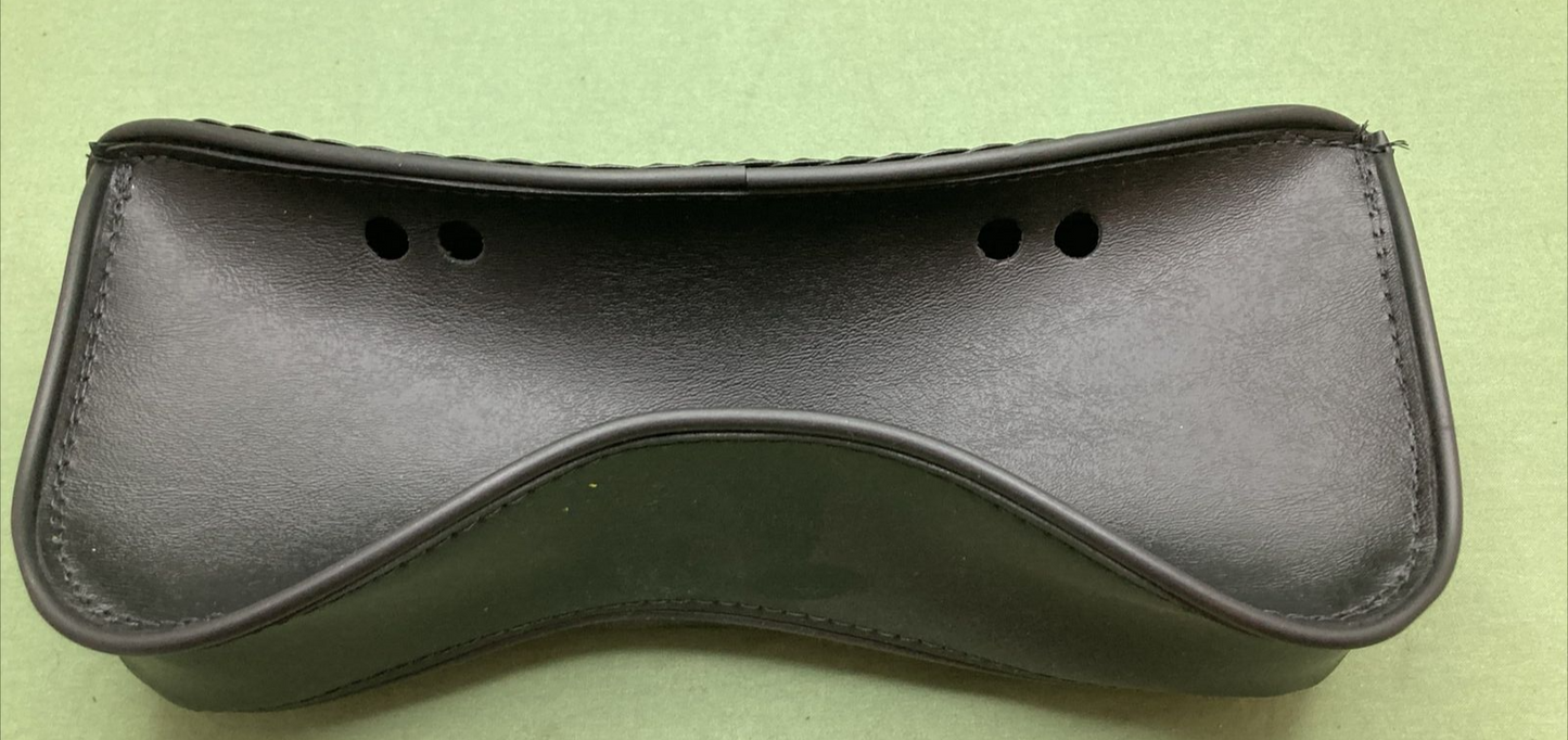 NEW HOPNEL Y60-412BK Single Center Windshield Pouch Faux Leather Black