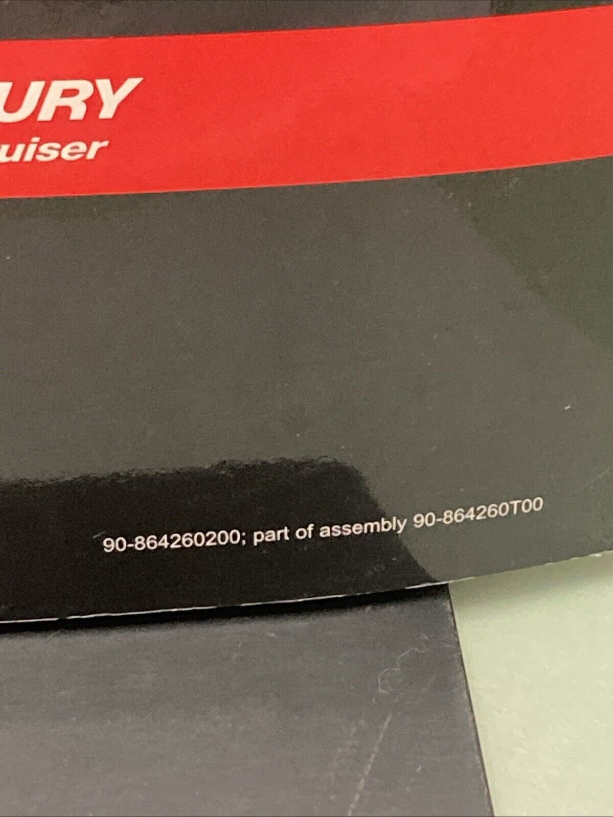 GENUINE MERCURY 90-864260200 5.0/5.7/6.2 LITER GAS ENGINES SERVICE MANUAL 31 '09