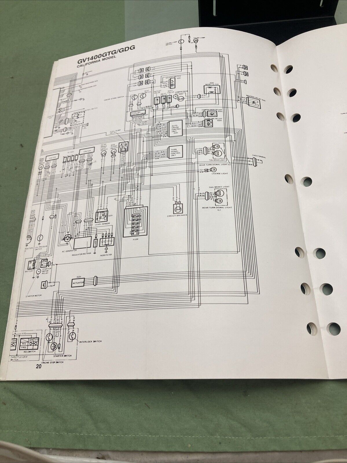 GENUINE SUZUKI 99923-13861 WIRING DIAGRAMS 1986