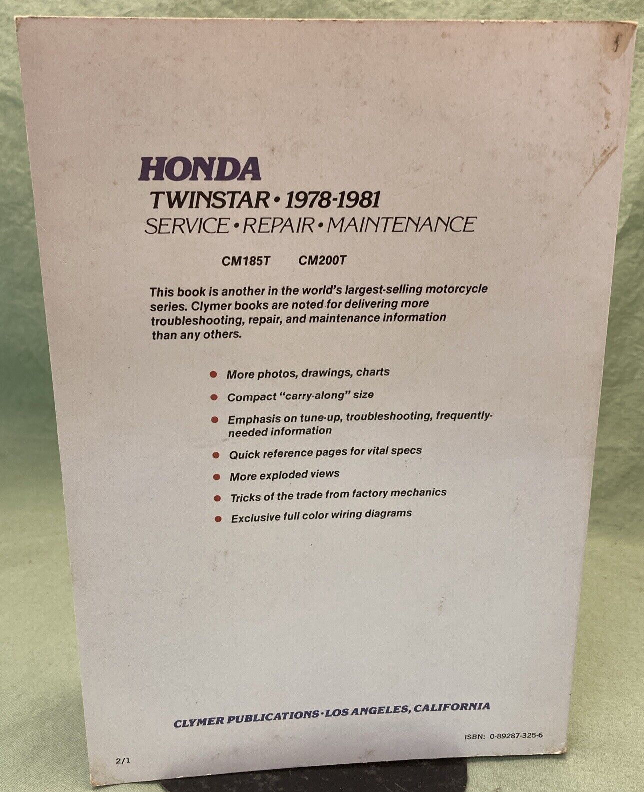 CLYMER M324 HONDA TWINSTAR SERVICE MANUAL 1978-1981