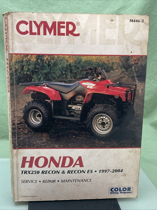 GENUINE CLYMER M446-2 HONDA TRX250 RECON & RECON ES 1997-2004 REPAIR MANUAL