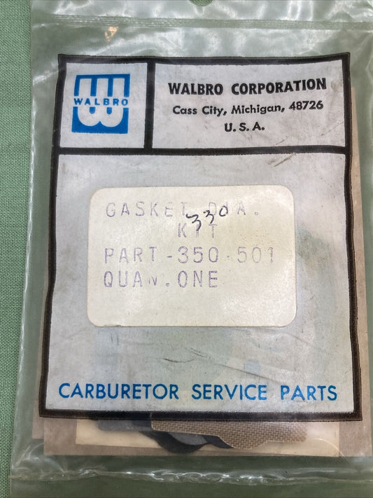 NEW GENUINE WALBRO 350-501 CARBURETOR REPAIR KIT