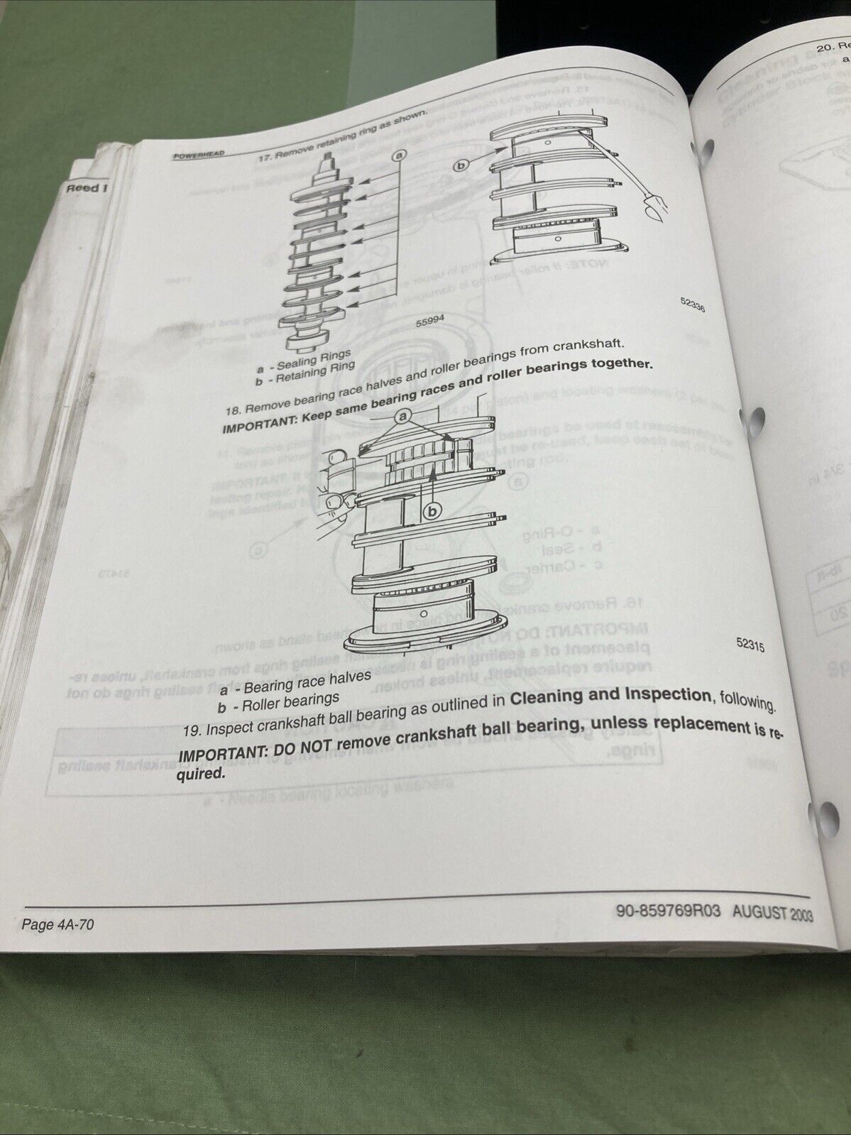 GENUINE MERCURY 90-859769R03 200/225 OPTIMAX SERVICE MANUAL 2003