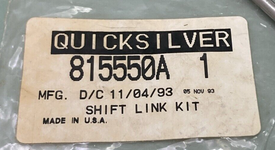 NEW GENUINE MERCURY QUICKSILVER 815550A 1 SHIFT LINK KIT