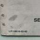 GENUINE YAMAHA LIT-18616-02-82 (L)Z150C,  (V)Z175C, VZ200C SERVICE MANUAL 2003