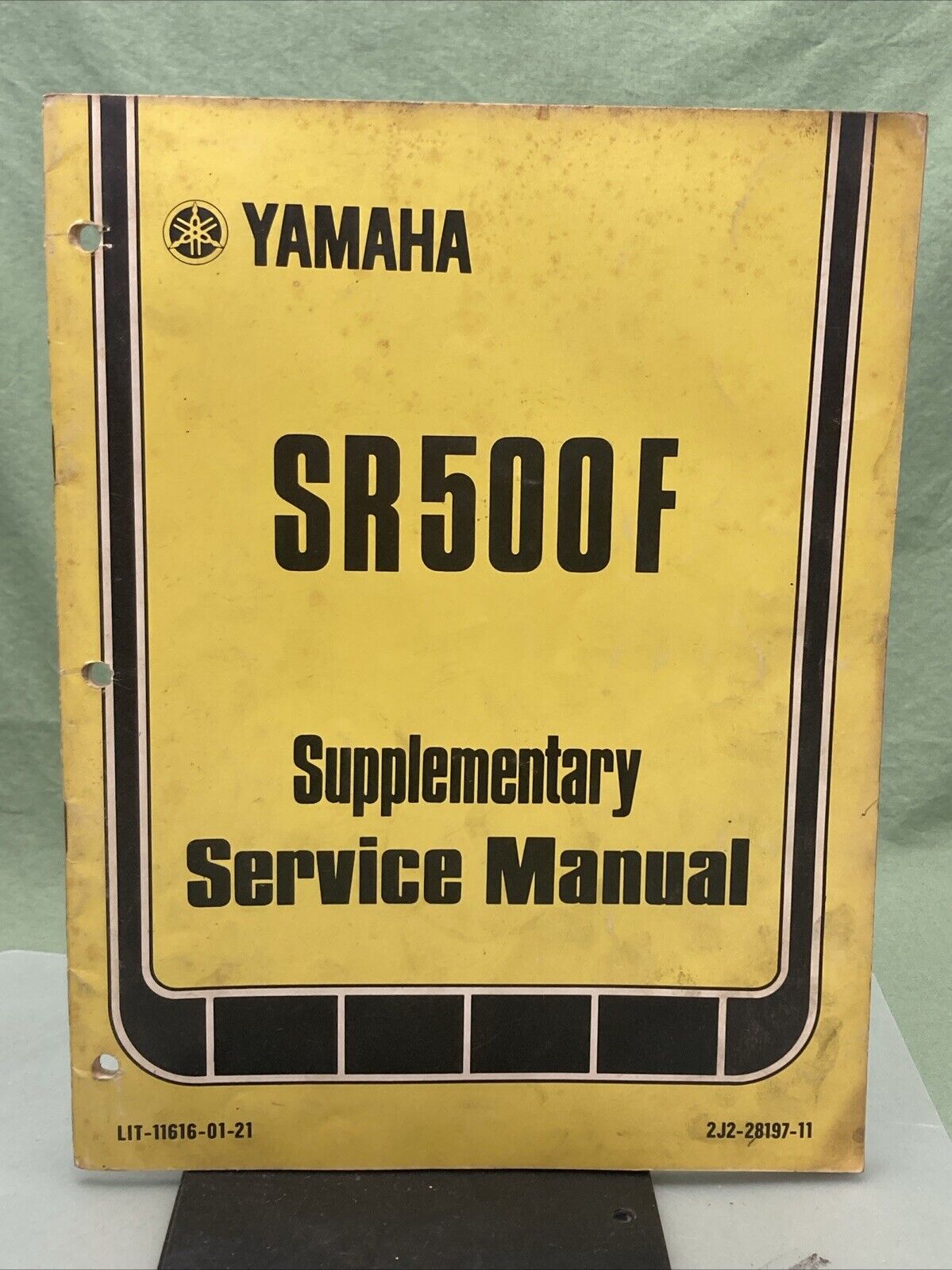 YAMAHA LIT-11616-01-21 SR500F SUPPLEMENTARY SERVICE MANUAL 2J2-28197-11