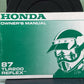 GENUINE HONDA 31KJ2610 TLR200 REFLEX OWNER'S MANUAL '87