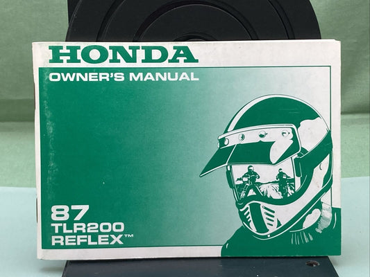 GENUINE HONDA 31KJ2610 TLR200 REFLEX OWNER'S MANUAL '87