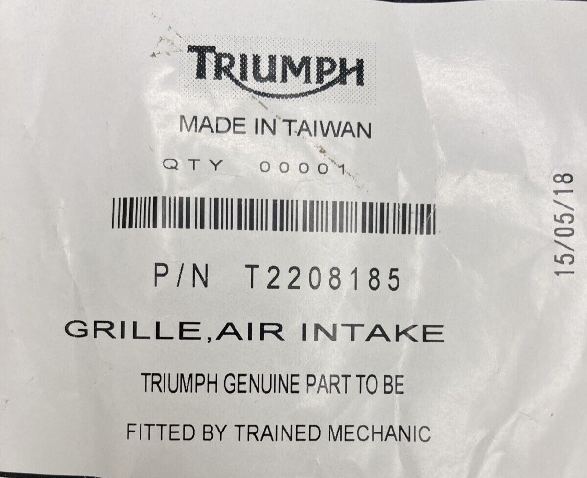 NEW GENUINE TRIUMPH T2208185 Seal, Headstock
