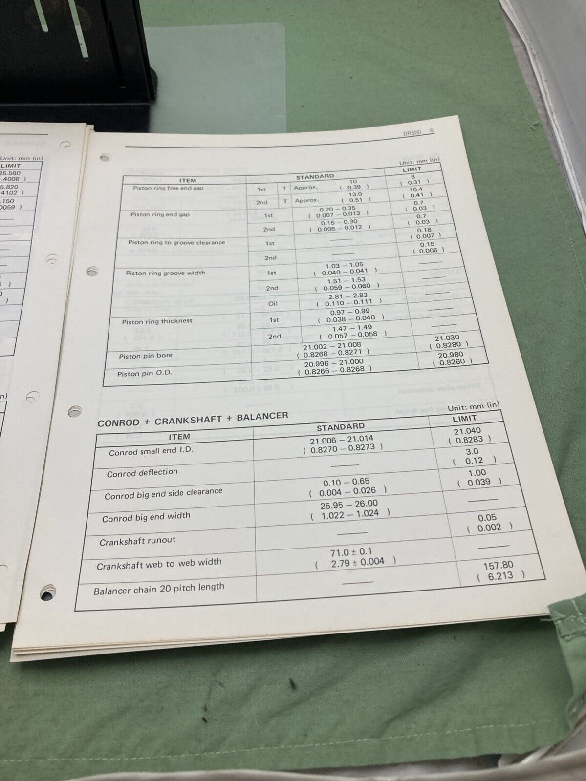 GENUINE SUZUKI 99501-45020-03E DR500 SUPPLEMENTARY SERVICE MANUAL 1981