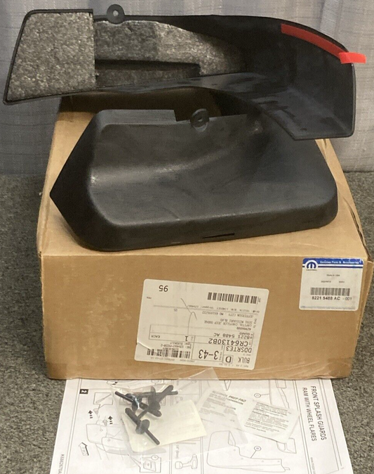 NEW GENUINE MOPAR 82215488AC Molded Splash Guards Front SET FOR '19-'25 Ram 1500