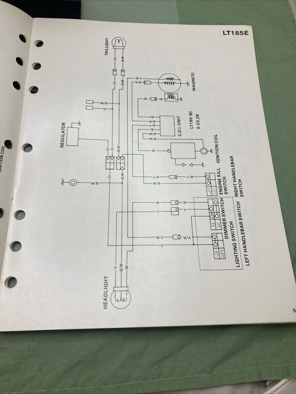 GENUINE SUZUKI 99923-13841 WIRING DIAGRAMS 1984