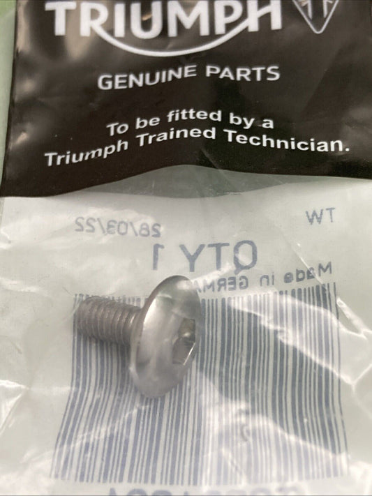 NEW GENUINE TRIUMPH T3331061 Bolt, But/hd, M5 X 11, Shld, Slv
