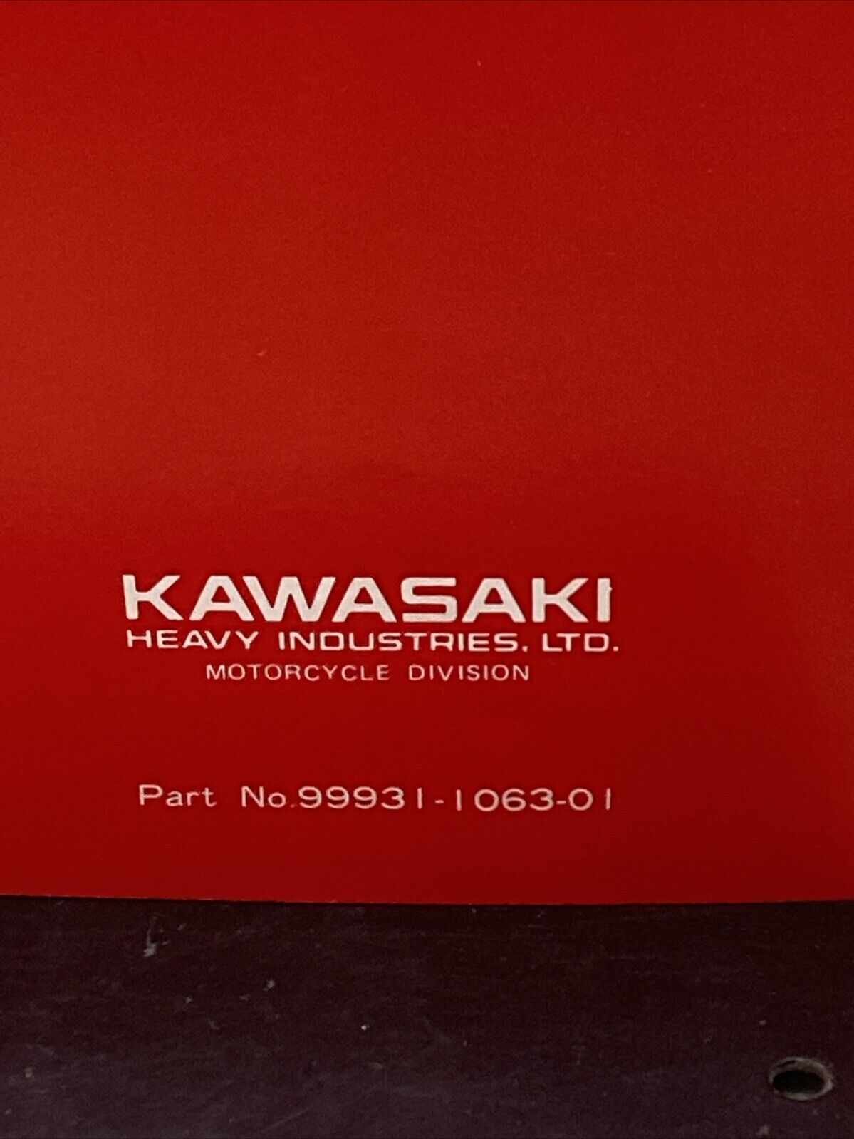 GENUINE KAWASAKI 99931-1063-01 KE125 MOTORCYCLE ASSEMBLY AND PREP MANUAL 1979