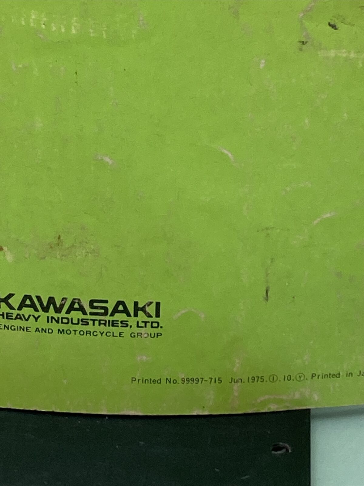 GENUINE KAWASAKI 99997-715 KT250 SHOP MANUAL